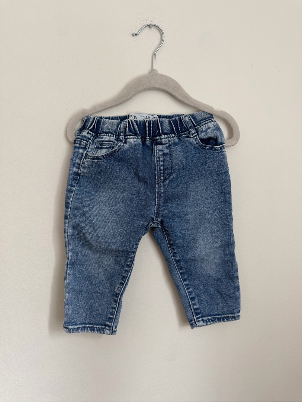 Zara Blue Denim Jogger Jeans (Size 12-18m)